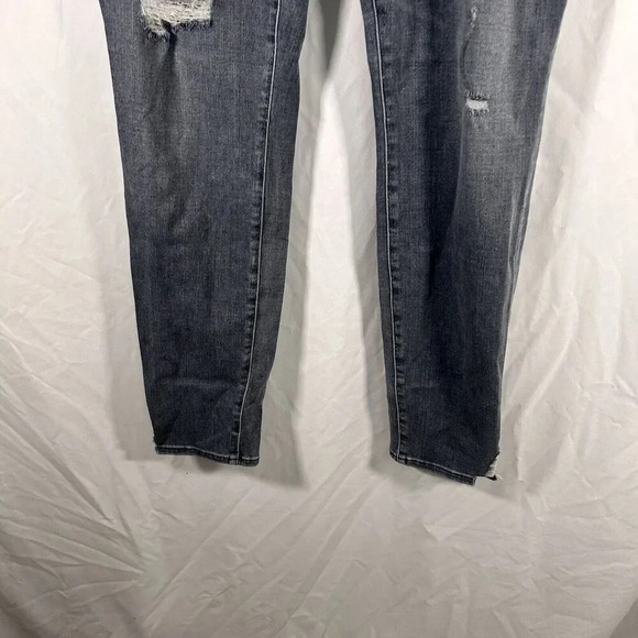 Lucky Brand Jeans 10 30L Black Mid Rise Ava Skinny Cotton Blend Button Zip - Picture 3 of 12